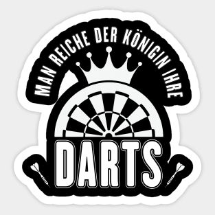 Darts Dartturnier Dart Queen Pfeil Sticker